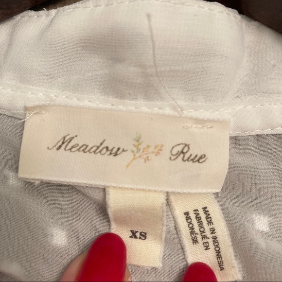 EUC! - Anthro | Meadow Rue Jenson Crochet Lace Top - Picture 7 of 9